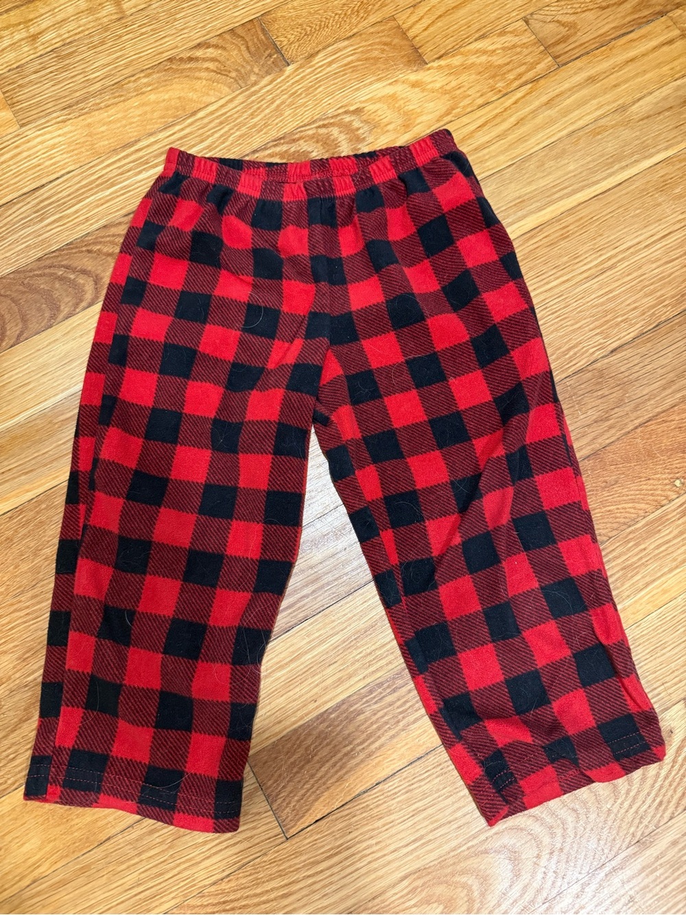 Kids Red and Black Buffalo Plaid Pajama Pants